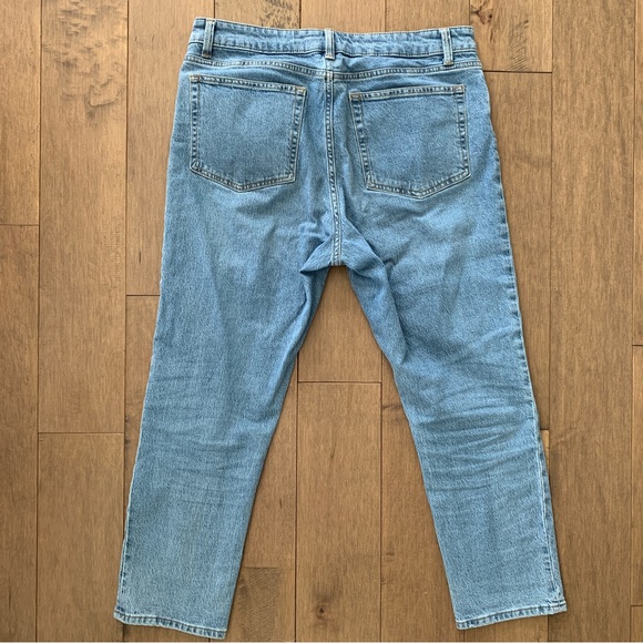 slim straight high ankle mom jeans 14 - Picture 4 of 7